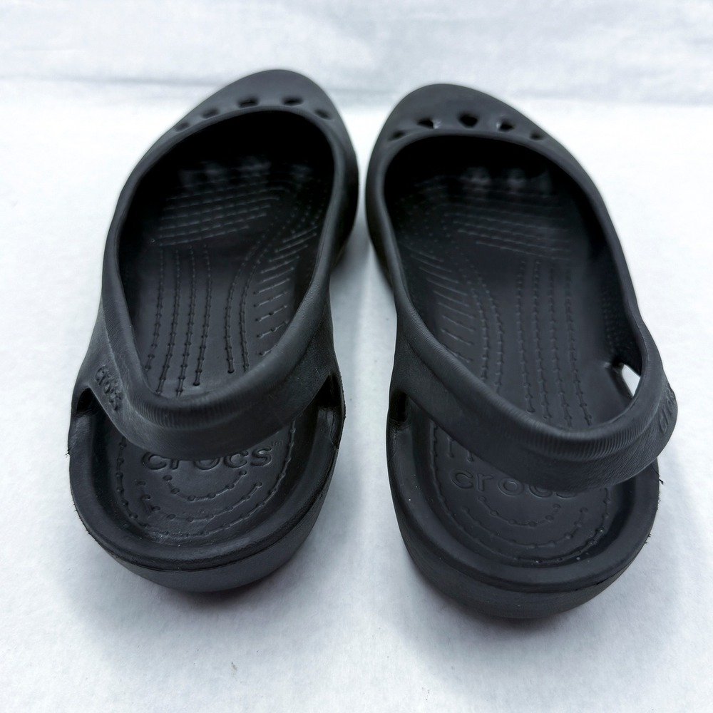 Crocs Kadee Slingback Ballet Flats Women 10 Black Comfort Work Shoes - Picture 3 of 7